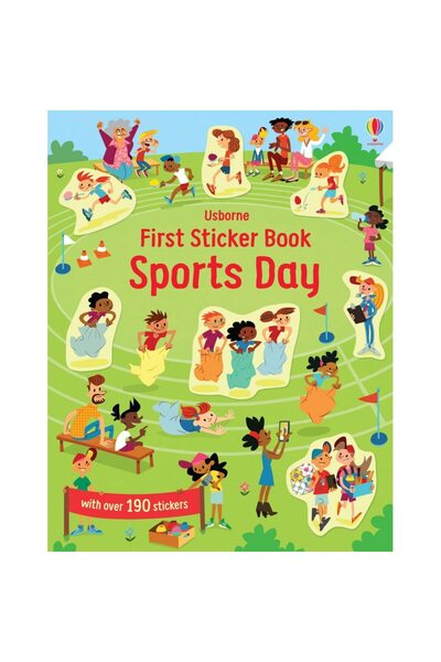 Usborne Cartea "Prima carte cu autocolante: Ziua Sportului", USBORNE, 2023
