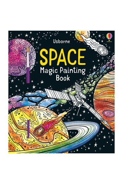 Usborne Publishing Детска книга - Книга за рисуване с космическа магия
