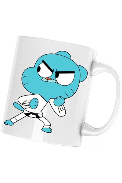 INOVATIX The World of Gumball Karate Baby Martial Arts Mug, white, 330 ml