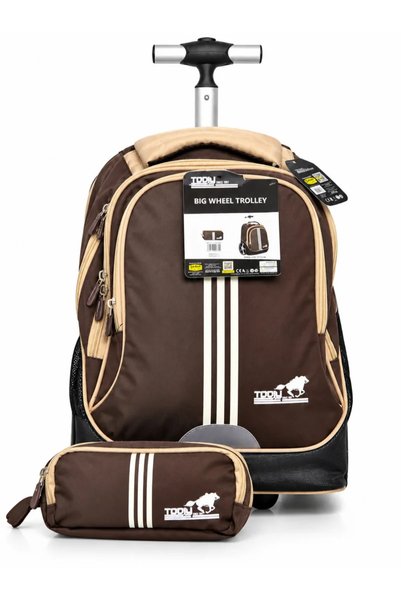 tooly 44 cm (17 Inch) Big Wheel Trolley School Backpack with Detachable Pouch...
