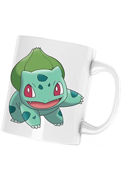 INOVATIX Cana Bulbasaur Pokemon Minecraft, alba, 330 ml