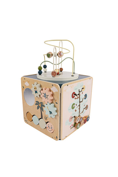 Generic Brand Cub Educativ Montessori din Lemn cu Activități – Jucărie Educat...