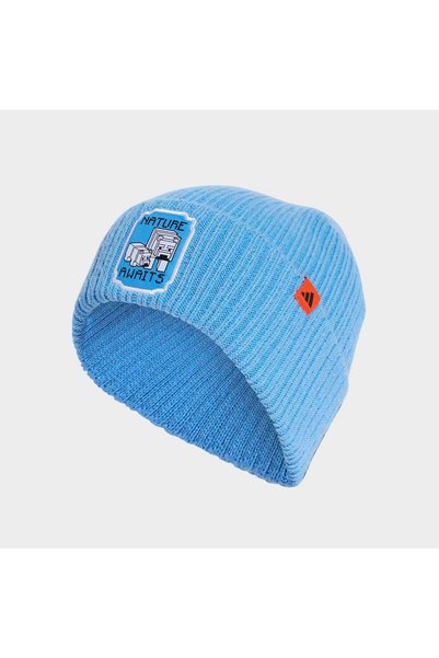 adidas قبعة ماينكرافت الزرقاء للأطفال (KR2363)