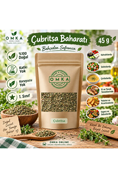 OMKA Çubritsa Baharatı 45 g– Bahçeden, 1. Sınıf, Doğal ve Katkısız Bulgarista...