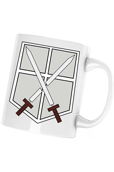 INOVATIX Cana Attack on Titan Training Corps AOT Cadet Anime, albă, 330 ml