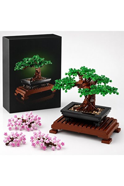 Printisor Bonsai Construction Set Japanese/Sakura 2 in 1, 878 Pieces, Botanic...