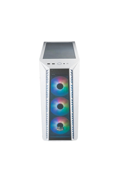 Cooler Master CM MasterBox 520 Beyaz Tempered Glass ARGB 4x120mm Fanlı, Mesh Ön Panel Pencereli MidT