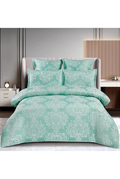 Johnny Home Set Lenjerie Pat Dublu din Jacquard Finet Deluxe, cu Elastic, 6 p...