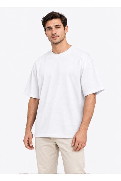 kitikate Organik Bono Owersize T-Shirt Beyaz