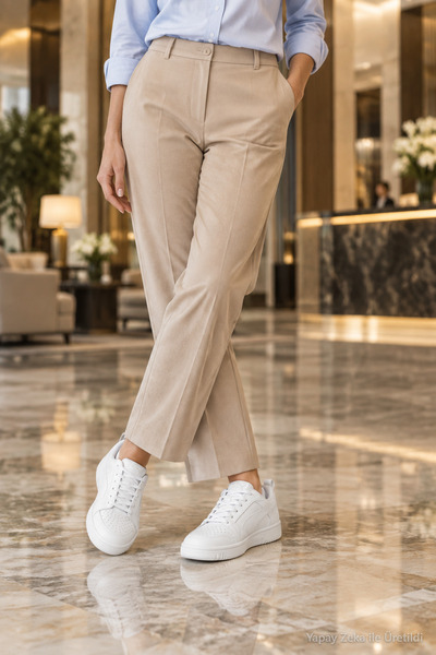 Puma حذاء رياضي أبيض للجنسين من RB-5239، حذاء رياضي مريح بنعل تشريحي