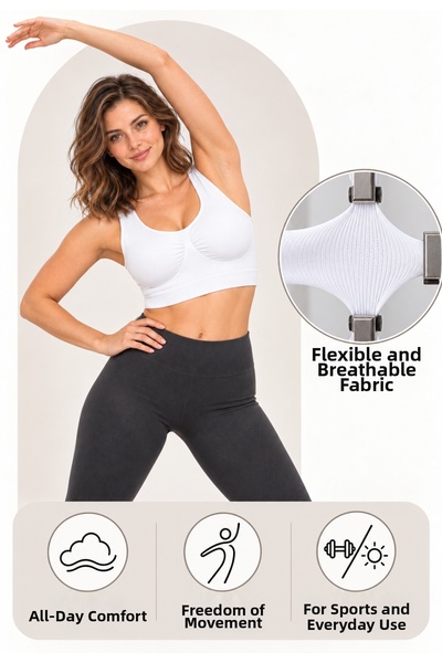 Formactive Women's White Thick Strap Gathering Seamless Bustier Without Pads 1085