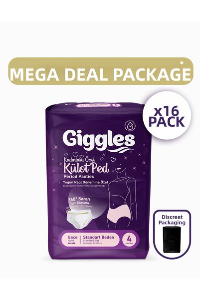 giggles Panty Pad (Menstrual Night Panties) Waist Size 52-100 cm Standard Siz...
