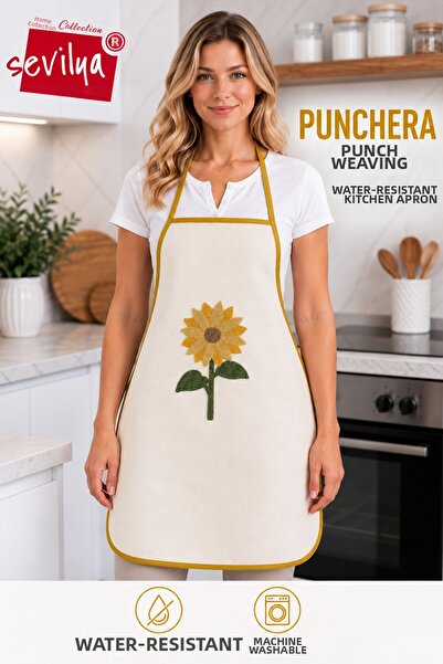 sevilya Punchera Punch Woven Liquid Waterproof Kitchen Apron