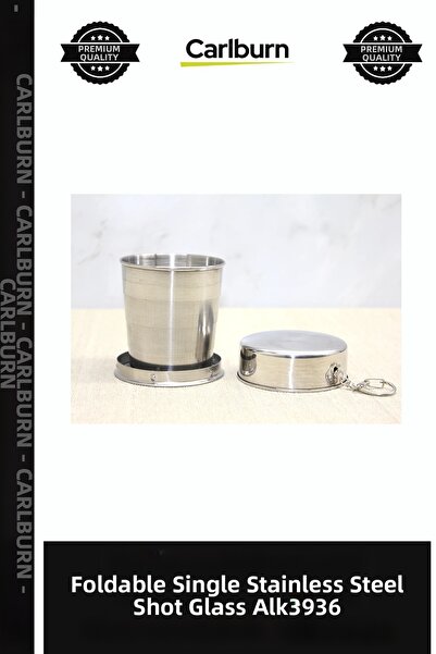 Carlburn Special Production Foldable Single Stainless Steel Shot Glass Alk3936