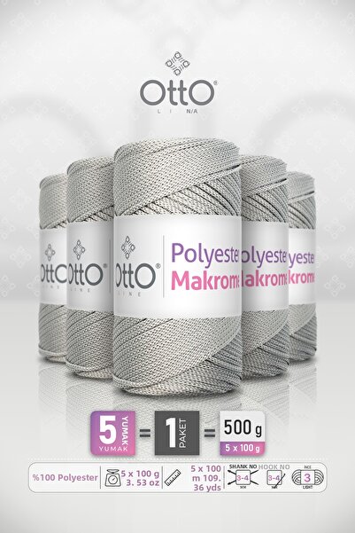 OTTO LINE ΠΟΛΥΕΣΤΕΡΙΚΗ ΜΑΚΡΟΜΕ ΚΛΩΝΑ ΠΟΛΥΕΣΤΕΡΗΣ • Ανοιχτό Γκρι • Συσκευασία ...