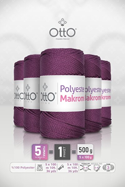 Generic Brand ΠΟΛΥΕΣΤΕΡ ΜΑΚΡΟΜΕ • Μούρο • Συσκευασία 5 τεμαχίων × 100 γρ / 10...