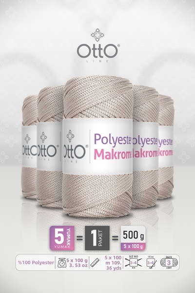 OTTO LINE ΠΟΛΥΕΣΤΕΡΙΚΗ ΜΑΚΡΟΜΕ ΚΛΩΣΤΗ • Χρώμα σάρκους • Συσκευασία 5 τεμαχίων...
