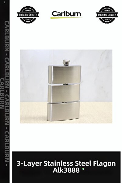 Carlburn Special Production 3-Layer Stainless Steel Flask Alk3888