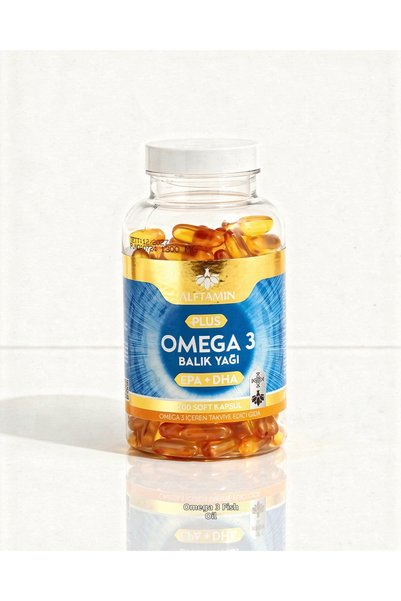 ALFTAMİN Plus Omega 3 Fish Oil 200 Softgel Capsules
