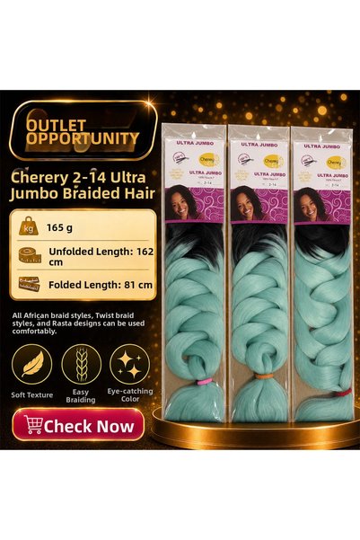 SÇ PERUK 3 Packs - Synthetic Ombre Hair for African Braids and Dreadlocks 2-14