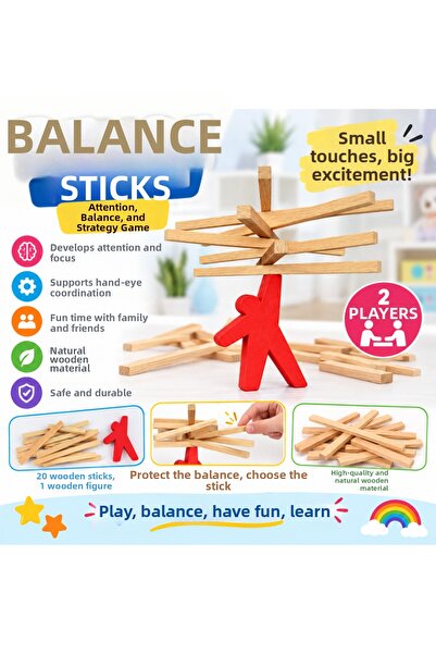 kumkumticaret Balance Sticks Mind Intelligence Balance Family Game