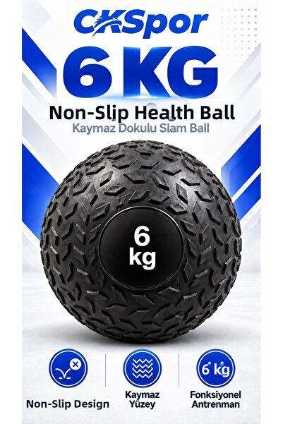 CKSPOR LUXURY 6 kg Non-Springback Health Ball Slam Ball Crossfit Fitness Func...