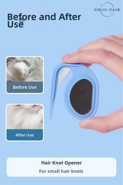 Exelox Cat Dog Tangle Remover Cutter Razor Comb Knot Remover Hair Trimmer