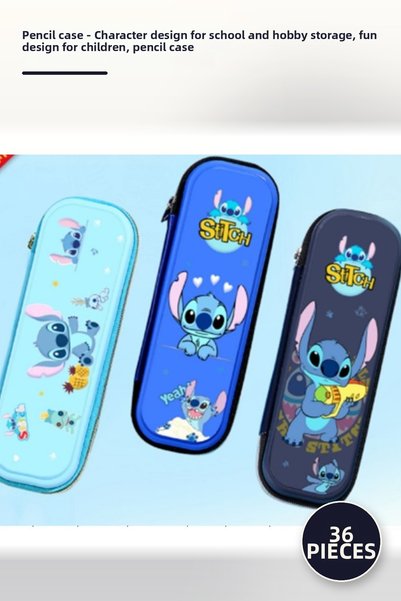 Yenilig 36-Piece Pencil Case – Character Patterned Storage for School and Hob...