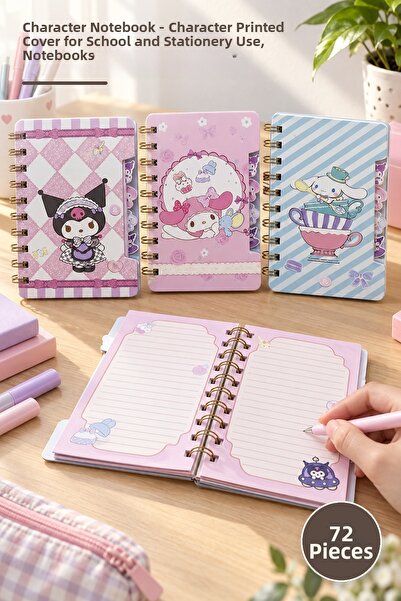 Yenilig 72 Character Notebooks – School and Stationery Use with Character Pri...