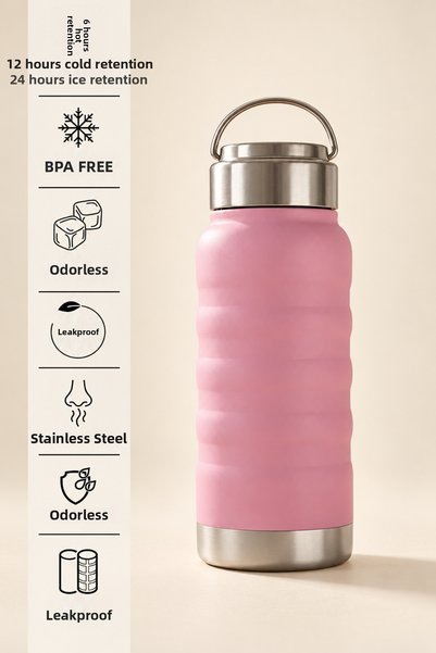 Decopat 400 ml Coffee Tea Stainless Steel Thermos Leak-Proof 6 Hours Hot 12 H...