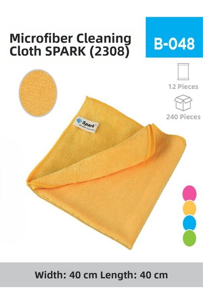 inci çelik aksesuar 10 Pieces Microfiber Cleaning Cloth Spark 40*40 cm (2308)