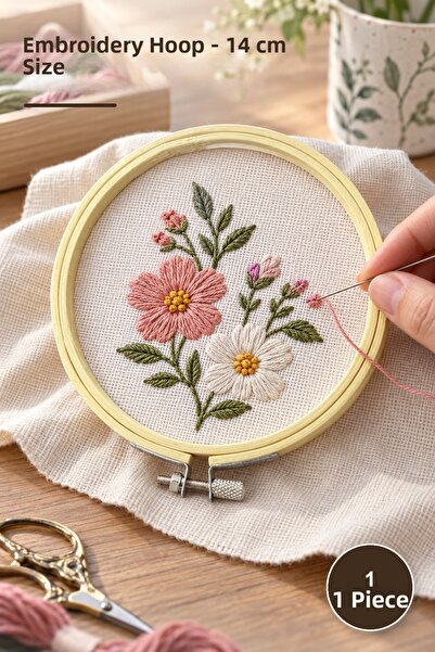 Yenilig 1 Piece Hoop – 14 cm Size Embroidery Hoop, Hoop Ring, Embroidery Hoop