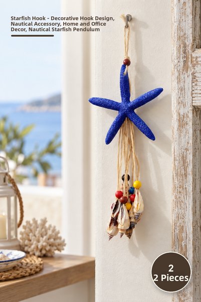 Yenilig 2 Pieces Starfish Pendulum – Decorative Pendulum Design, Nautical The...