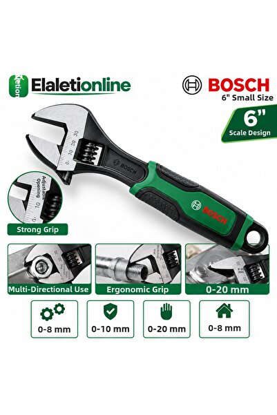 Bosch مفتاح ربط إنجليزي 150 مم 6 بوصة صغير الحجم