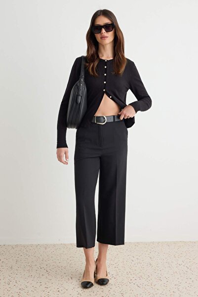 Trendyol Collection بنطلون أسود TWOSS26PL00072