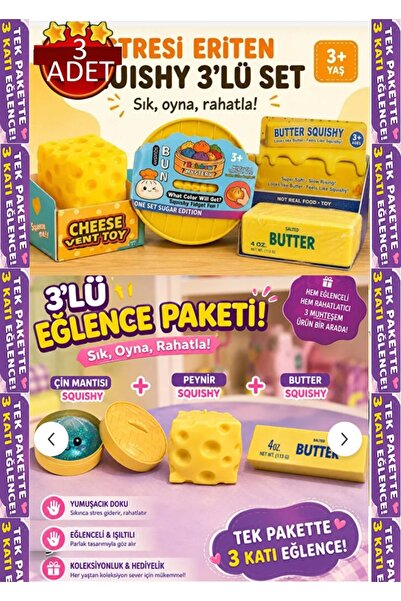 OYUNCAKSAHİLİ Cheese Peynir Çin Mantısı Butter Tereyağı 3 Populer Trend Oyunc...