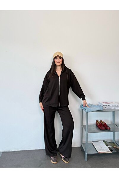 HKT HAK TEKSTİL Modal Hooded Zip-Up Set