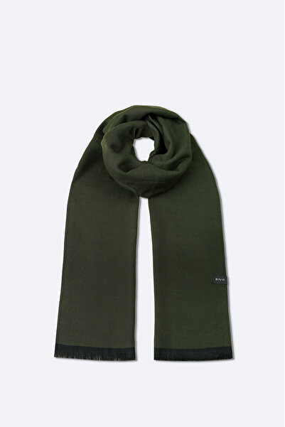 Avva Men's Green Tasseled Plain Shawl B009401