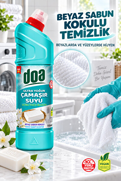 Doa ULTRA ÇAMAŞIR SUYU BEYAZ SABUN KOKULU / 750ML