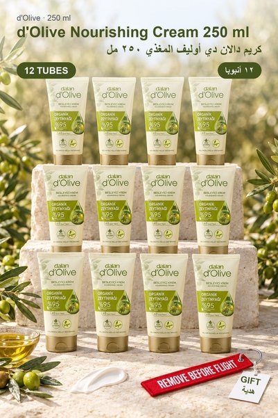 Dalan D'Olive Olive Oil Nourishing Fast-Absorbing Cream 250 ml X 12 Tubes
