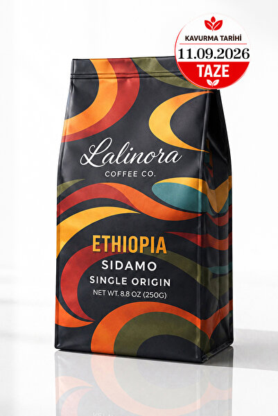Lalinora Coffee Co - قهوة إثيوبيا سيدامو الأساسية 250 جرام، إسبرسو وفلتر، حاص...