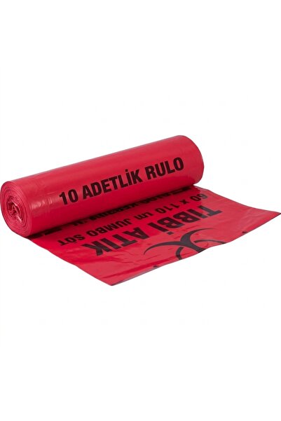 Asm Tıbbi Atık Poşeti 80X110 800 gr 10 ADETLİ RULO
