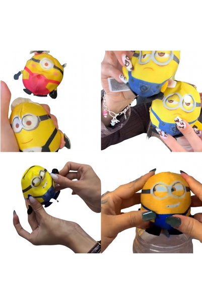 ZİVENTA Magic Sealed Package Jar Toy Add Water Shake Plush Figure 1 Piece Minion Themed