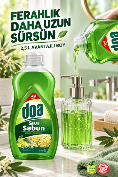 Doa Sıvı Sabun Zeytinyağlı / 2500 Ml
