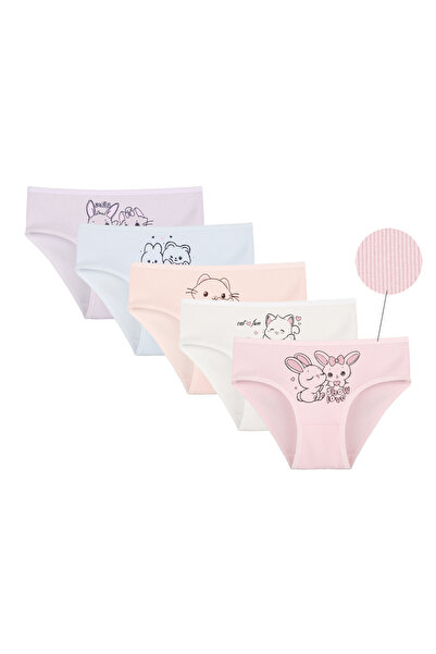 Donella 5-Pack Cotton Lycra Camisole Girls' Panties