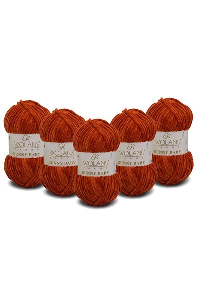 WOLANS خيط حياكة مخملي من باني بيبي 427 كيريت - عبوة من 5 قطع
