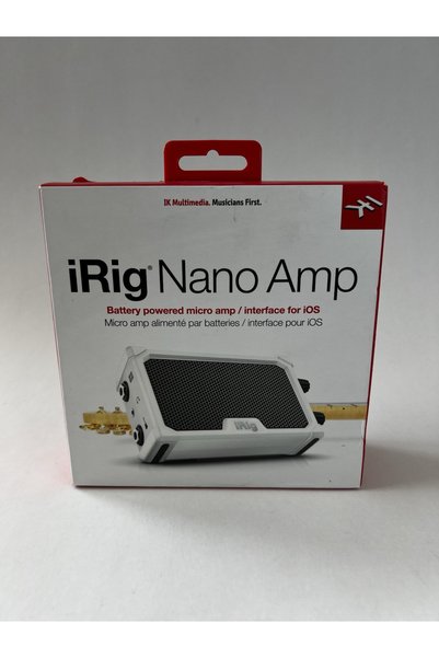 IK Multimedia iRig Nano Amp - مضخم صوت صغير يعمل بالبطارية وواجهة للأجهزة الم...