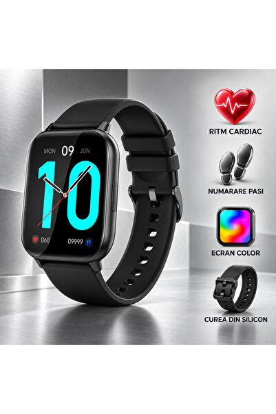 ideal STORE Smartwatch idealSTORE SaphirVision, Apel Bluetooth, Ecran HD Curb...