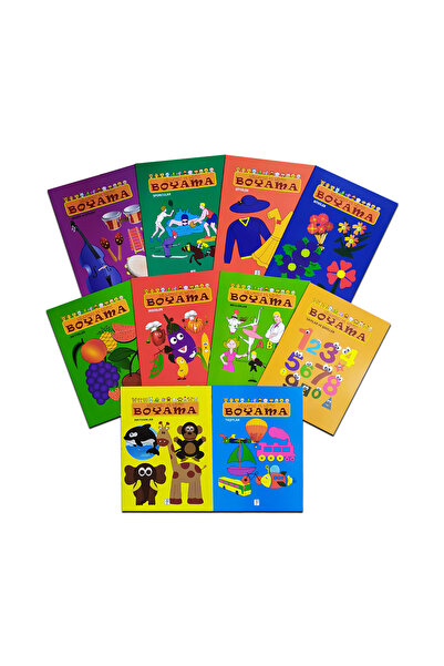 Sis Yayıncılık Eğlenceli Eğitici Boyama Seti 10 Kitap