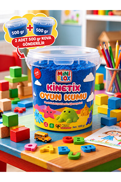 MİNİBLOX Doğal Kinetik Oyun Kumu 1kg